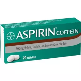 ASPIRIN Koffeintabletter, 20 stk