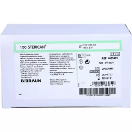 STERICAN Cannulas 14 GX3 1/8 2,1x80 mm, 100 stk