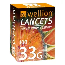 WELLION Lance 33 G, 100 stk