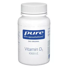 PURE ENCAPSULATIONS Vitamin D3 1000 I.E. kapsler, 120 stk