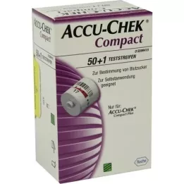 Accu Chek Kompakt Blood Sugar Test Strip, 50 stk