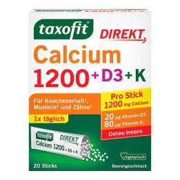 Taxofit Calcium 1200 + D3 + K Direct Sticks, 20 stk