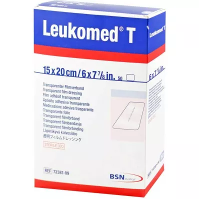 LEUKOMED transparente sterile plaster 15x20 cm, 50 stk LEUKOMED transparente sterile plaster 15x20 cm, 50 stk