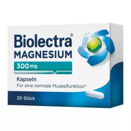 BIOLECTRA Magnesium 300 mg kapsler, 20 stk