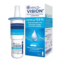 HYLO-VISION SafeDrop 0,1 % øyedråper, 10 ml