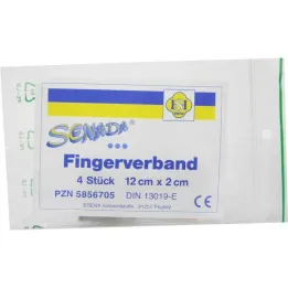 Senada fingerbandasje 2x12 cm, 4 stk
