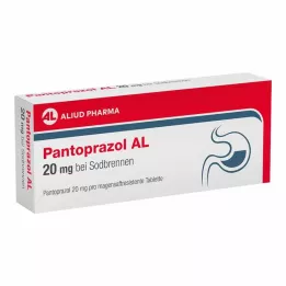 PANTOPRAZOL AL 20 mg i Sodbr.magesyretabletter, 7 stk