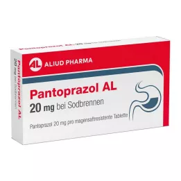 PANTOPRAZOL AL 20 mg i Sodbr.magesyretabletter, 14 stk