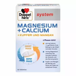 DOPPELHERZ Magnesium+Calc.+Kobber+Mangansystem.Tab., 60 stk