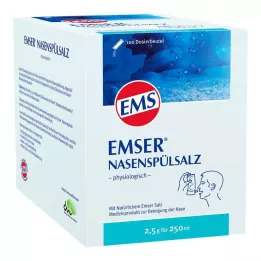 EMSER Nasal skyllesalt fysiologisk flaske, 100 stk