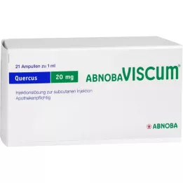 ABNOBAVISCUM Quercus 20 mg ampuller, 21 stk