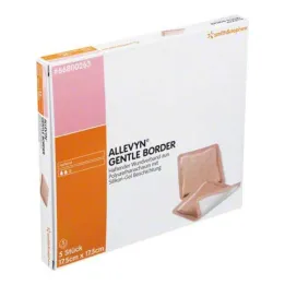 Allevyn Gentle Border 17,5x17,5 cm bandasje, 5 stk