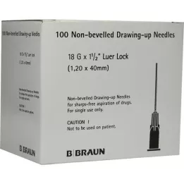 STERICAN Kanyler 18 Gx1 1/2 1,1x40 stump, 100 stk