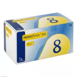 NOVOFINE 8 kanyler 0,30x8 mm, 100 stk