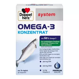 DOPPELHERZ Omega-3 konsentratsystemkapsler, 30 stk