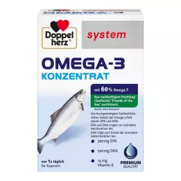 DOPPELHERZ Omega-3 konsentratsystemkapsler, 60 stk