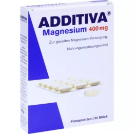 ADDITIVA Magnesium 400 mg filmbelagte tabletter, 30 stk