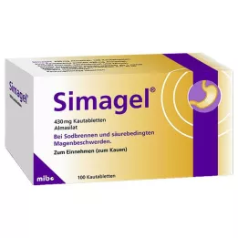 SIMAGEL Tyggetabletter, 100 stk