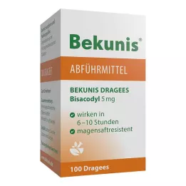 BEKUNIS Bisacodyl Dragees 5 mg gastro-resistente tabletter, 100 stk