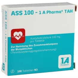 ASS 100-1A Pharma TAH tabletter, 100 stk