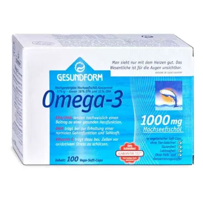 Sunn form Omega-3 1000 mg Vega Soft kapsler (100 stykker)