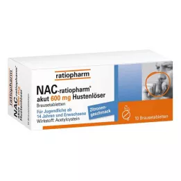 NAC-ratiopharm akut 600 mg hoste slimløsende brusetabletter, 10 stk