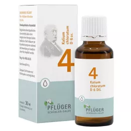 BIOCHEMIE Pflüger 4 Kalium Chloratum D 6 dråper, 30 ml