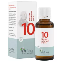 BIOCHEMIE Pflüger 10 Natrium sulfuricum D 6 dråper, 30 ml