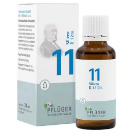 BIOCHEMIE Pflüger 11 Silicea D 12 dråper, 30 ml