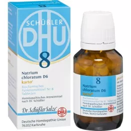 BIOCHEMIE DHU 8 Natrium Chloratum D 6 Tabl.Karto, 200 stk