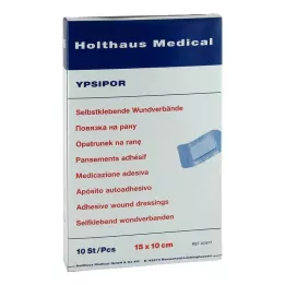 WUNDVERBAND Ypsipor steril 10x15 cm, 10 stk