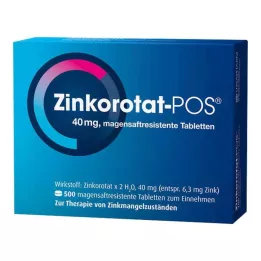 ZINKOROTAT POS gastro-resistente tabletter, 500 stk