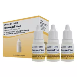 CORNEREGEL Væske øyedråper, 3X10 ml