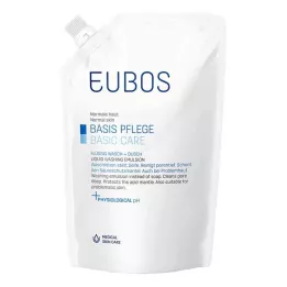 EUBOS FLÜSSIG blå uparfymert påfyllingsflaske, 400 ml