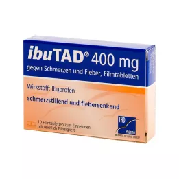 IBUTAD 400 mg mot smerter og feber, filmdrasjerte tabletter, 10 stk