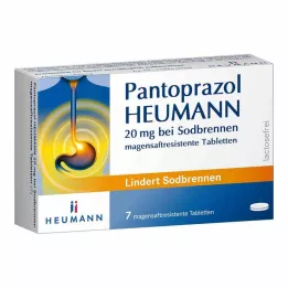 PANTOPRAZOL Heumann 20 mg mot halsbrann msr., 7 stk