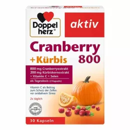 DOPPELHERZ Tranebær+gresskarkapsler, 30 stk