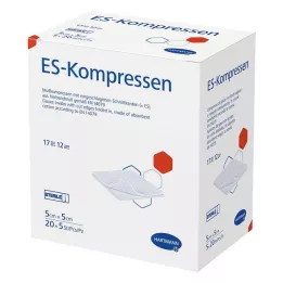 ES-KOMPRESSEN steril 5x5 cm 12-pakning, 20X5 stk