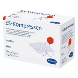 ES-KOMPRESSEN Steril 10x20 cm 12 ganger stor pakke, 20x5 stk