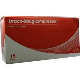 Sugekomprimerer steril 20x20cm Draco, 15 stk