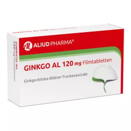 GINKGO AL 120 mg filmdrasjerte tabletter, 30 stk