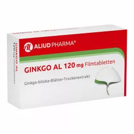 GINKGO AL 120 mg filmdrasjerte tabletter, 120 stk