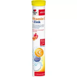DOPPELHERZ Vitamin C+sink brusetabletter, 15 stk