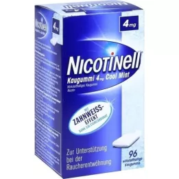 NICOTINELL Tyggegummi avkjølt mynte 4 mg, 96 stk