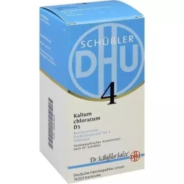 BIOCHEMIE DHU 4 Kalium Chloratum D 3 tabletter, 420 stk