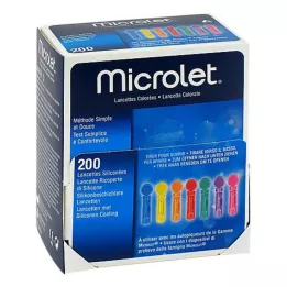 MICROLET Lansetter farget, 200 stk