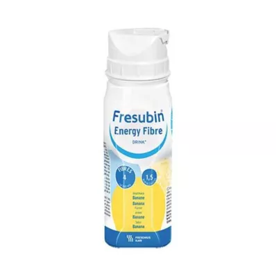 FRESUBIN ENERGY Fiber DRINK Banandrikkeflaske, 4X200 ml