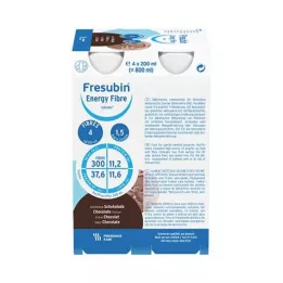 FRESUBIN ENERGY Fiber DRINK Sjokoladedrikking. 6x4x200 ml