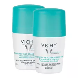 Vichy Deo Roll på 48 timer, 2x50 ml