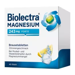 BIOLECTRA Magnesium 243 mg forte Sitron Br.-Tabl., 40 stk